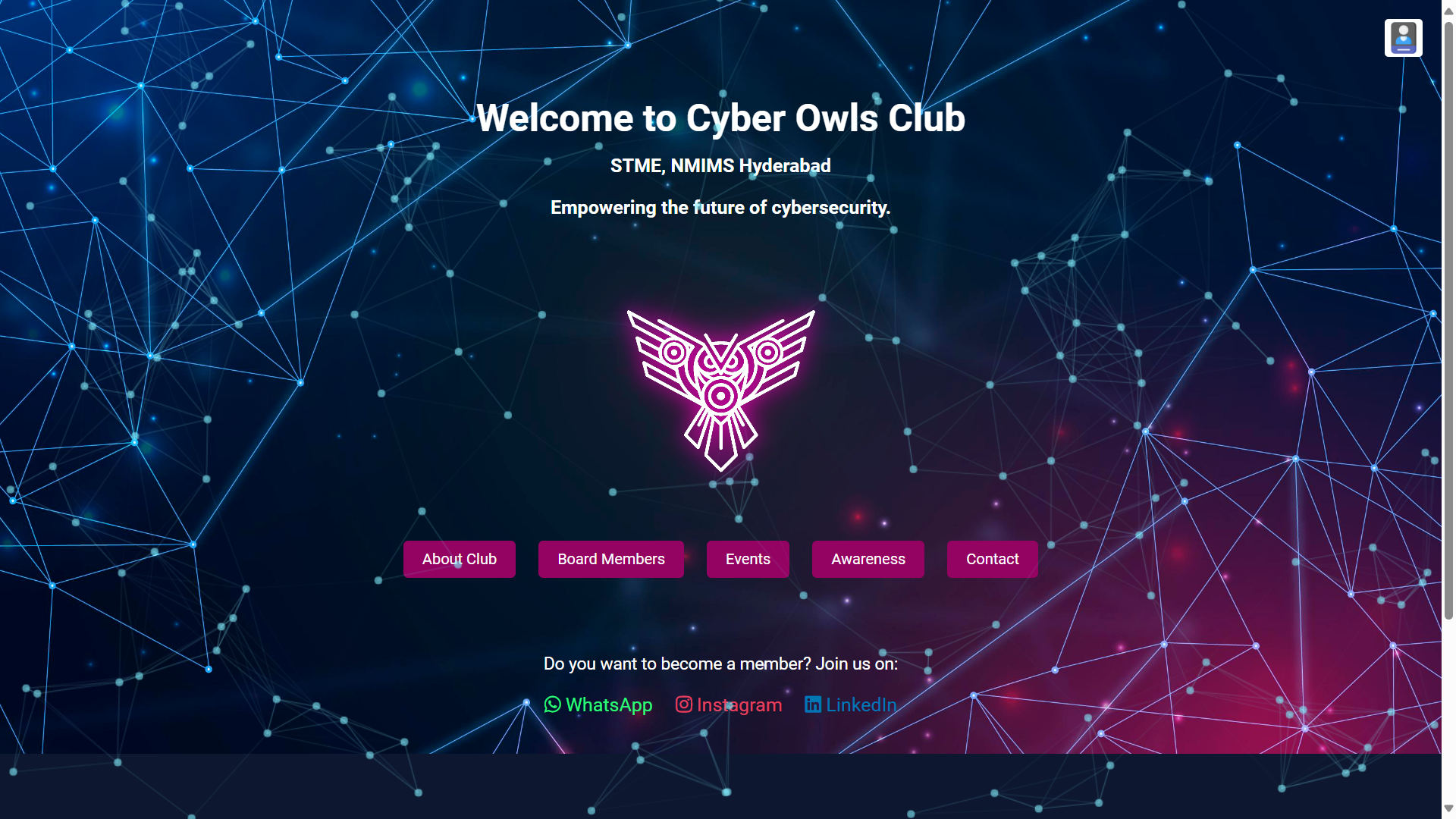 Cyber Club Website